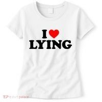 I Love Lying Gift I Heart Lying Funny Gift Women's T-Shirt thumb 0