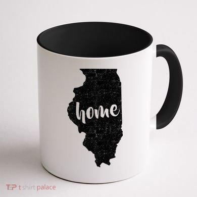 Illinois Home State Coffee Mug back