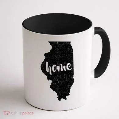 Illinois Home State Coffee Mug back