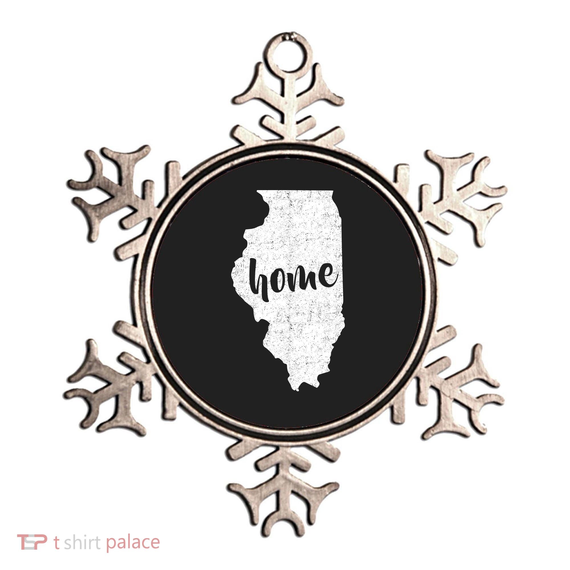 Illinois Home State Ornament