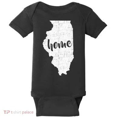 Illinois Home State Baby Bodysuit