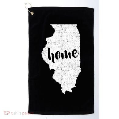 Illinois Home State Golf Towel