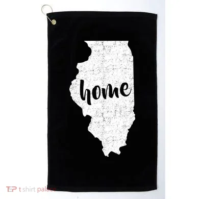 Illinois Home State Golf Towel