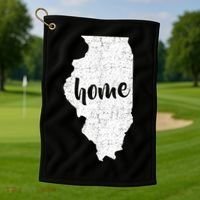 Illinois Home State Golf Towel thumb 1