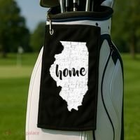Illinois Home State Golf Towel thumb 2