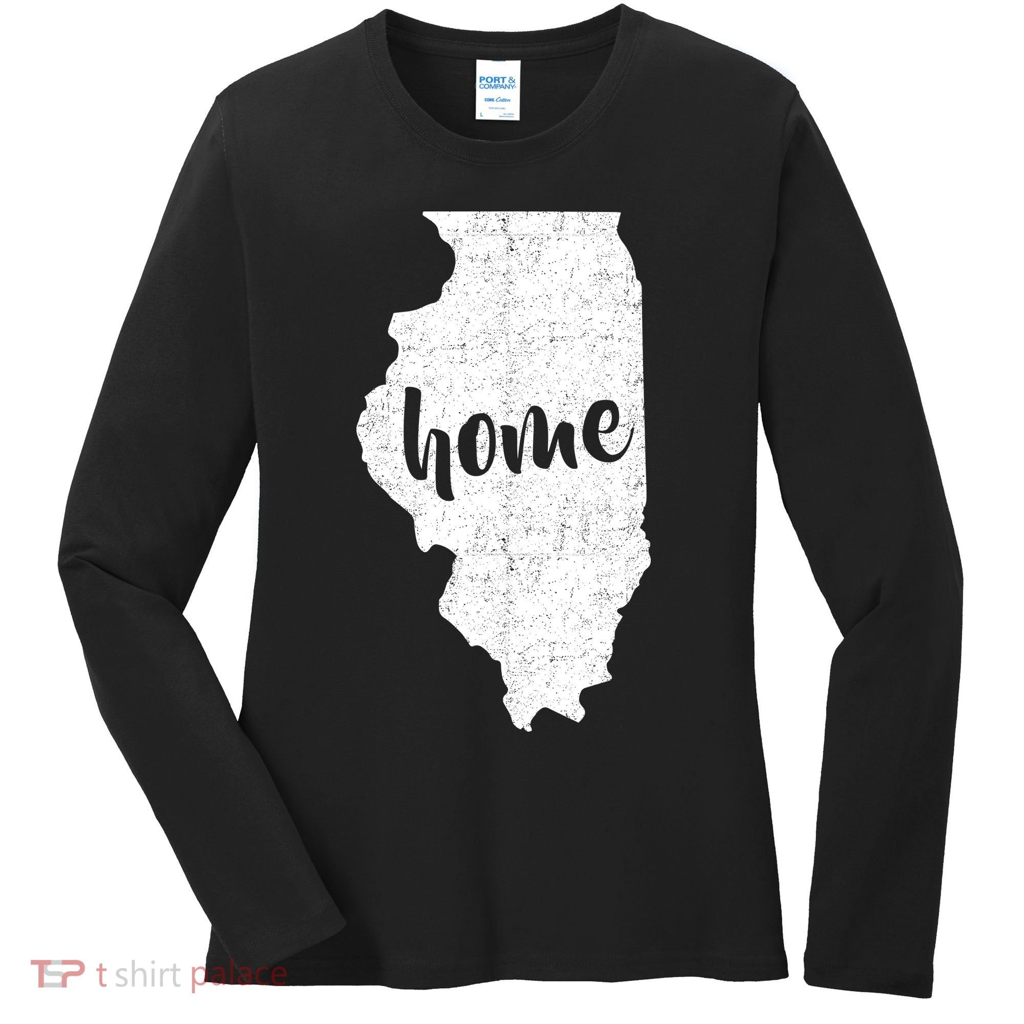Illinois Home State Women's Long Sleeve Shirt