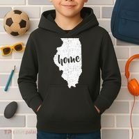 Illinois Home State Kids Hoodie thumb 2