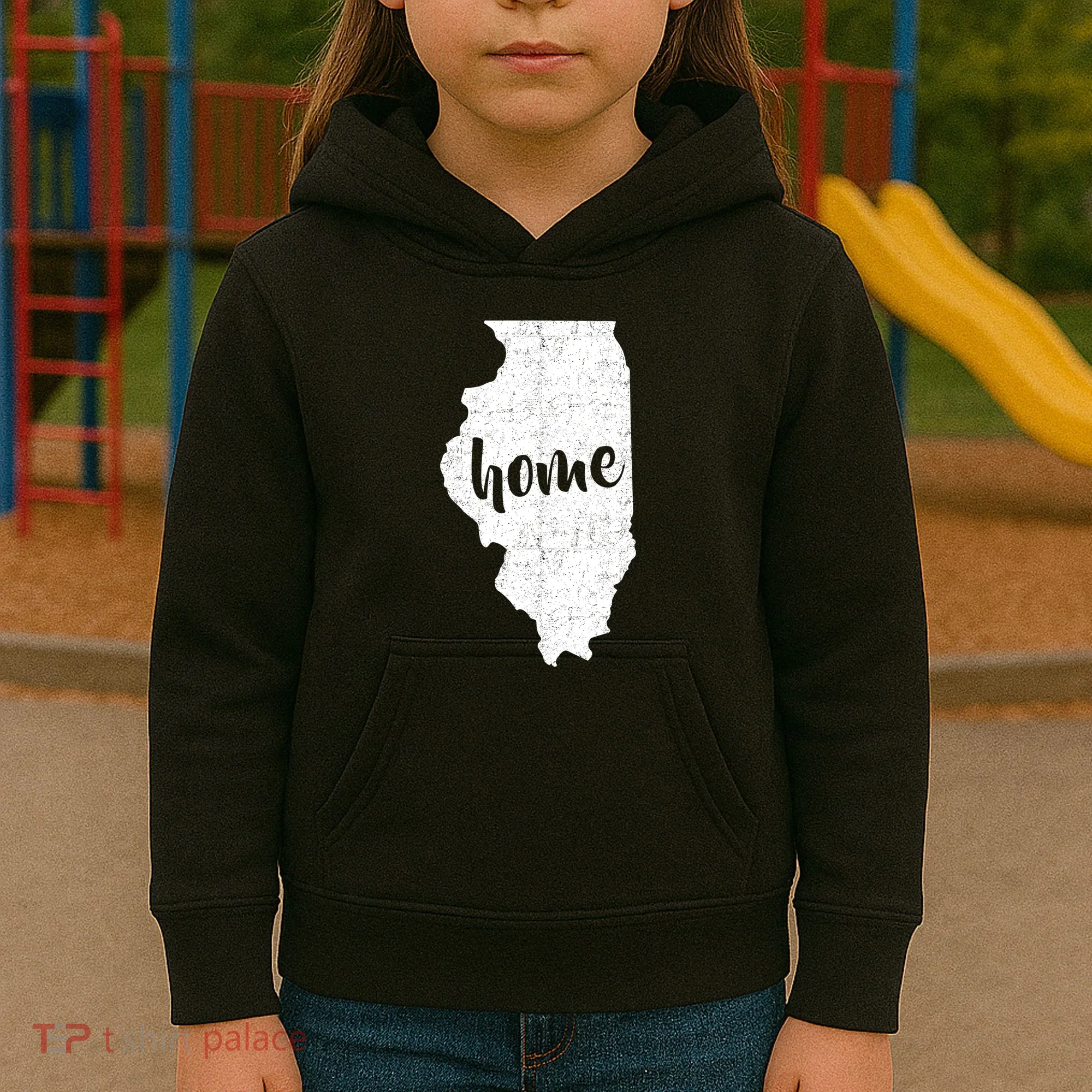 Illinois Home State Kids Hoodie