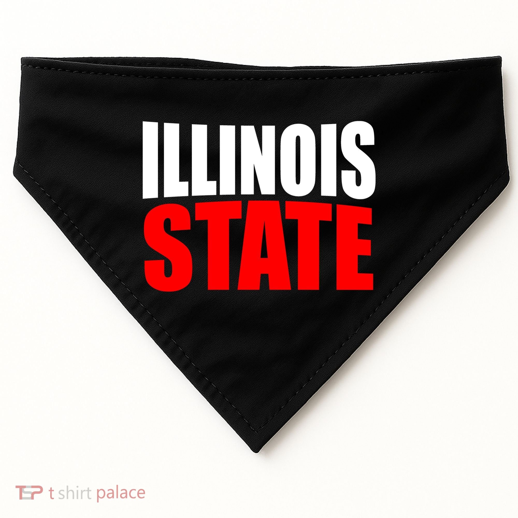 Illinois State USA-Made Doggie Bandana