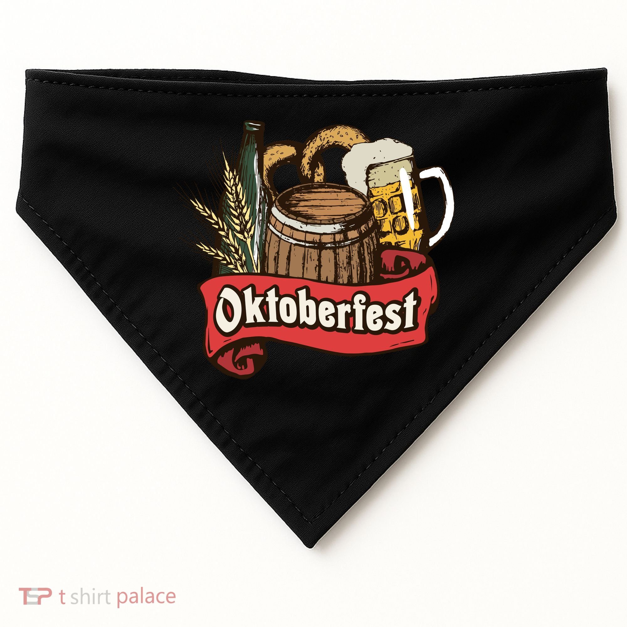 Illustration Oktoberfest USA-Made Doggie Bandana