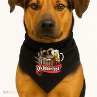 Illustration Oktoberfest USA-Made Doggie Bandana thumb 1