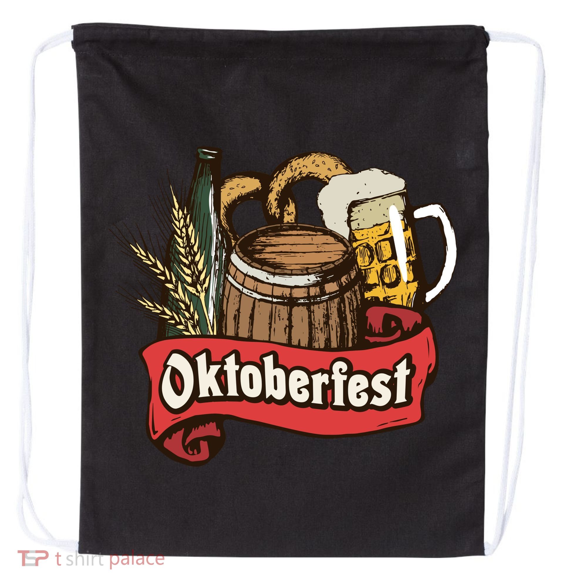 Illustration Oktoberfest Drawstring Bag