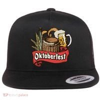 Illustration Oktoberfest Flat Bill Trucker Hat thumb 0