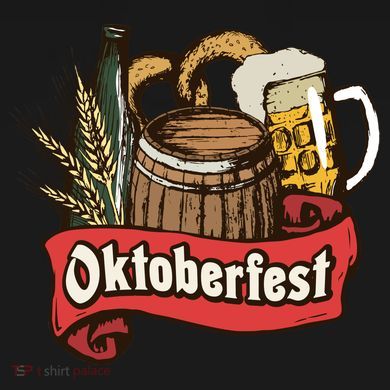 Illustration Oktoberfest Flat Bill Trucker Hat