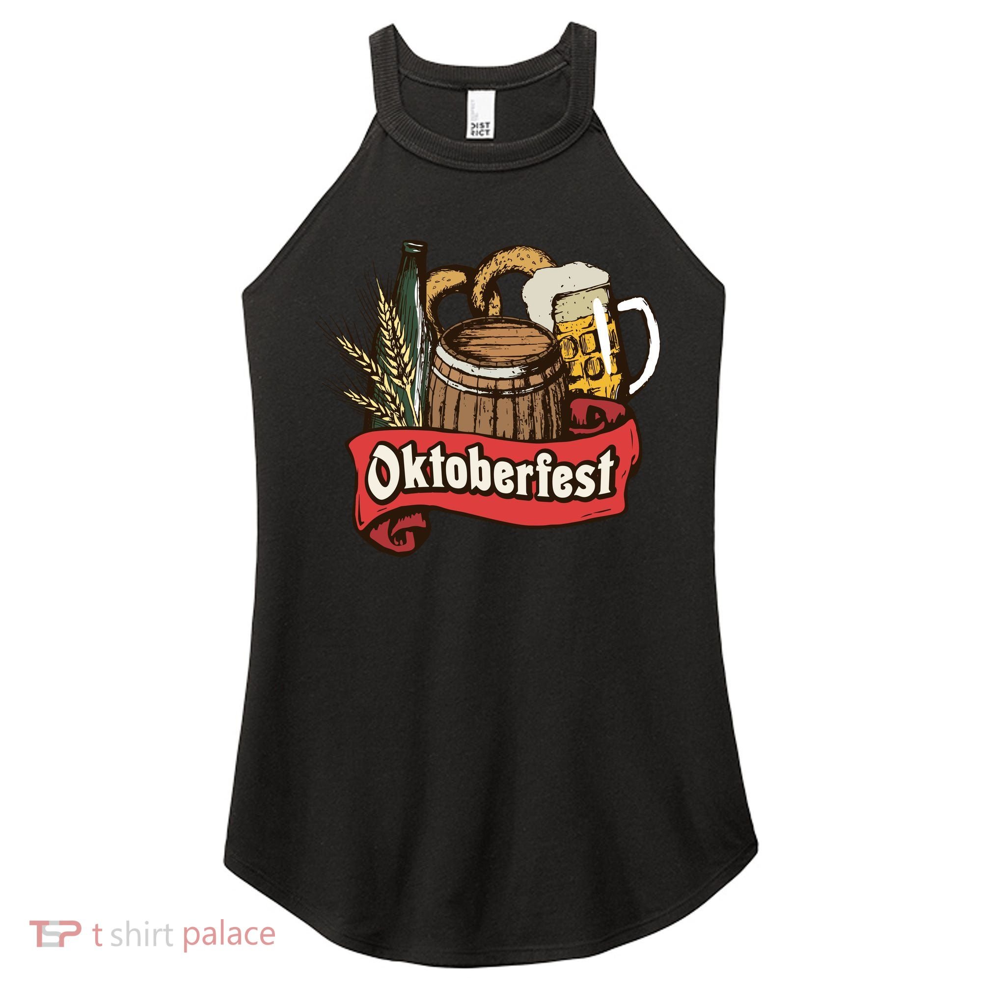 Illustration Oktoberfest Women's Perfect Tri Rocker Tank