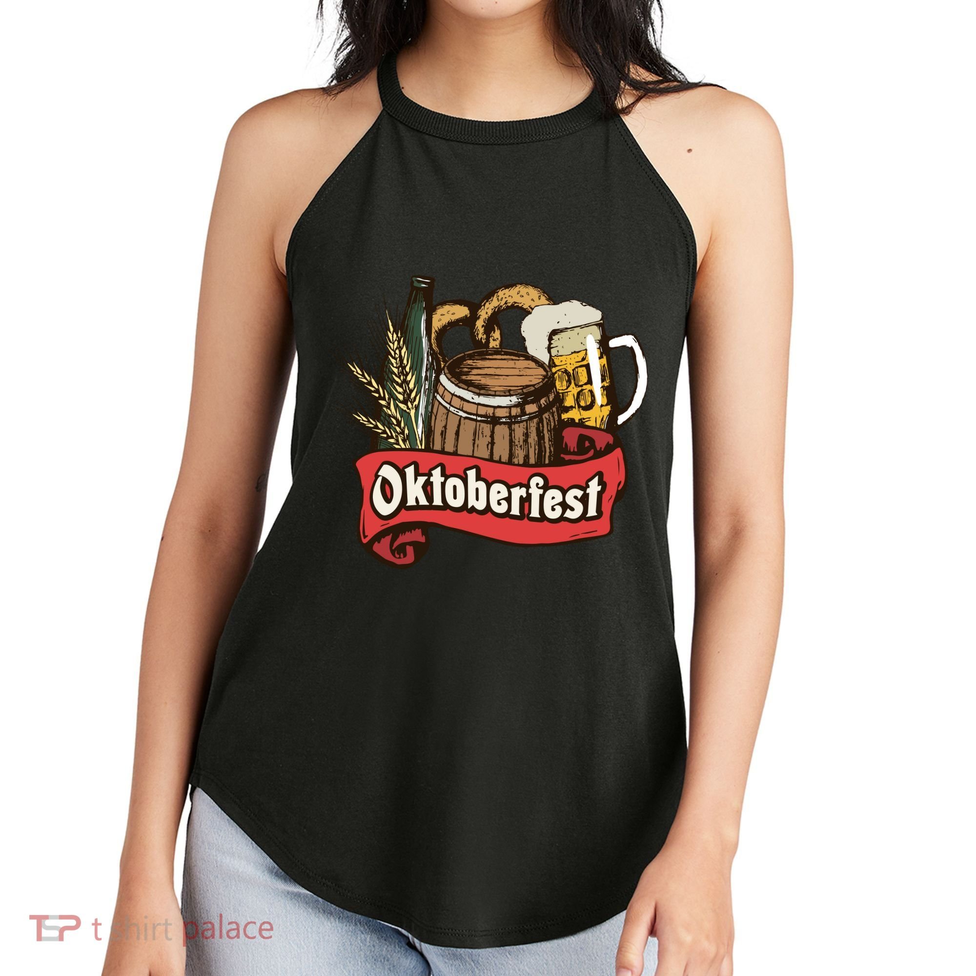 Illustration Oktoberfest Women's Perfect Tri Rocker Tank