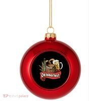 Illustration Oktoberfest Plastic Christmas Ball Ornament thumb 0