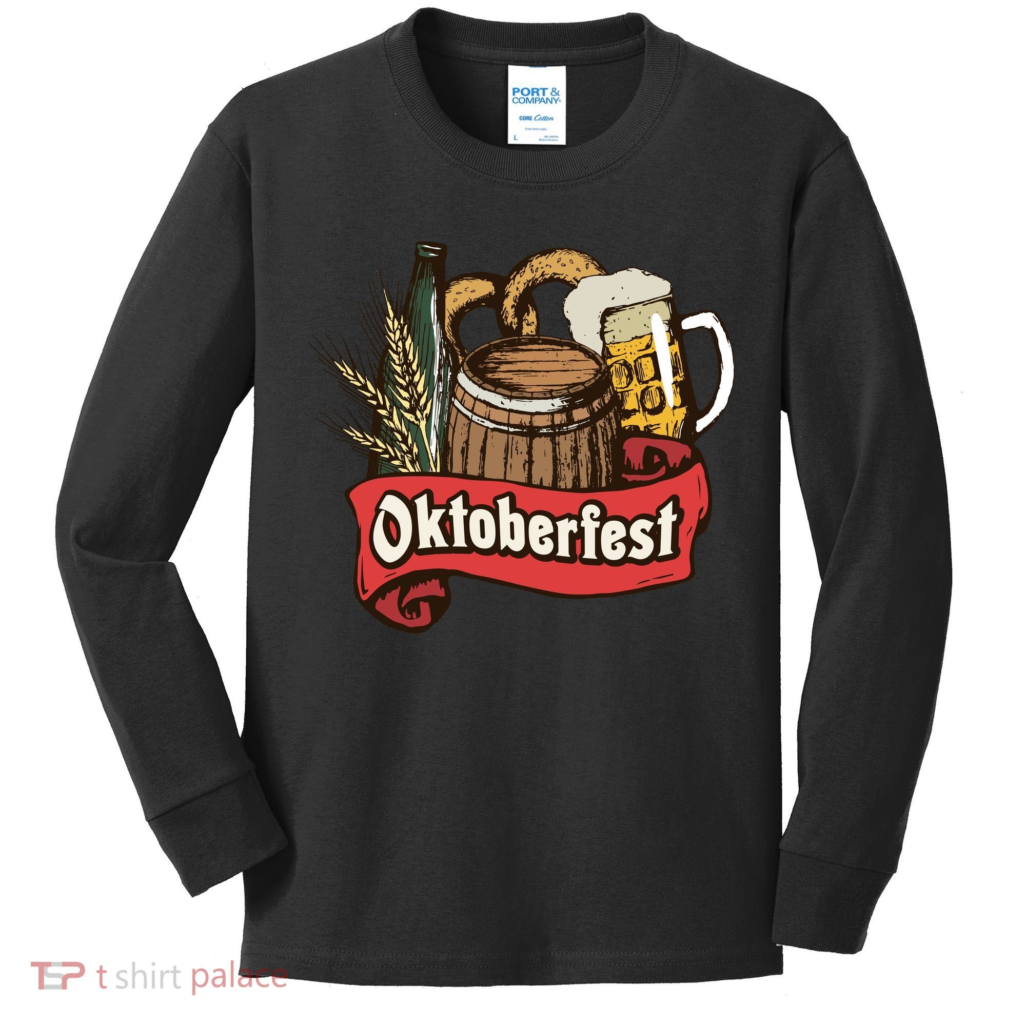 Illustration Oktoberfest Kids Long Sleeve Shirt