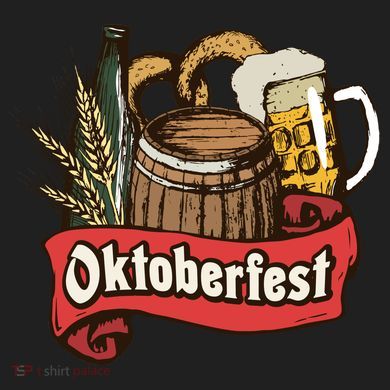 Illustration Oktoberfest Kids Long Sleeve Plaid Pajama Set