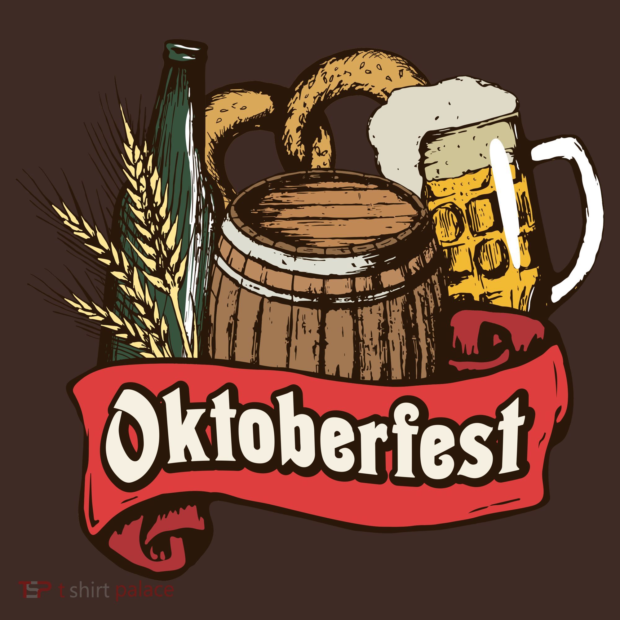 Illustration Oktoberfest Baby Bodysuit