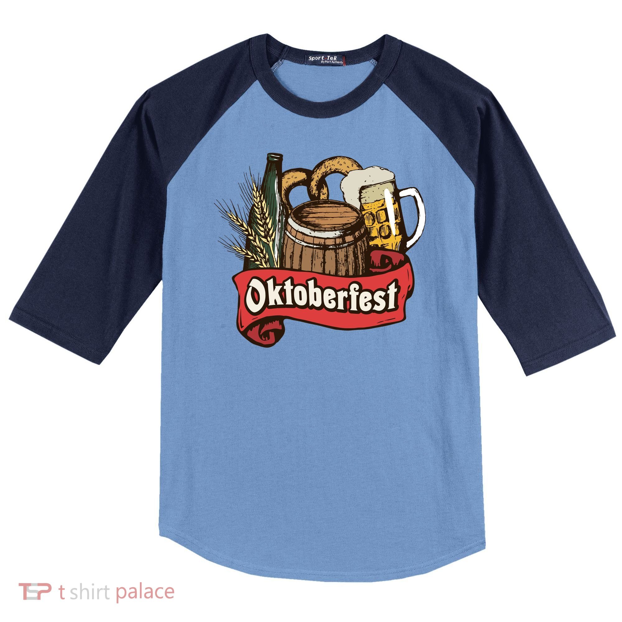 Illustration Oktoberfest Raglan Baseball Sleeve Shirt