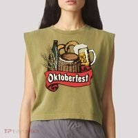 Illustration Oktoberfest Garment-Dyed Women's Muscle Tee thumb 2