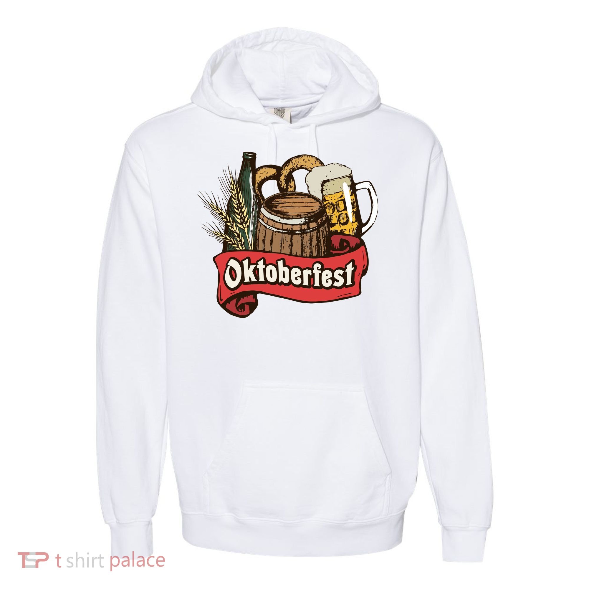 Illustration Oktoberfest Comfort Colors Garment-Dyed Hooded Sweatshirt