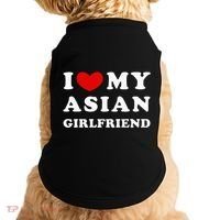 I Love My Asian Girlfriend Doggie Tank thumb 0