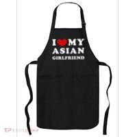 I Love My Asian Girlfriend Apron thumb 0