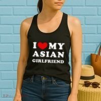 I Love My Asian Girlfriend Women's Tank Top thumb 2