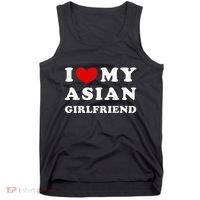 I Love My Asian Girlfriend Tank Top thumb 0
