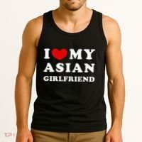 I Love My Asian Girlfriend Tank Top thumb 3