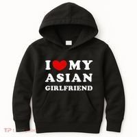 I Love My Asian Girlfriend Kids Hoodie thumb 0