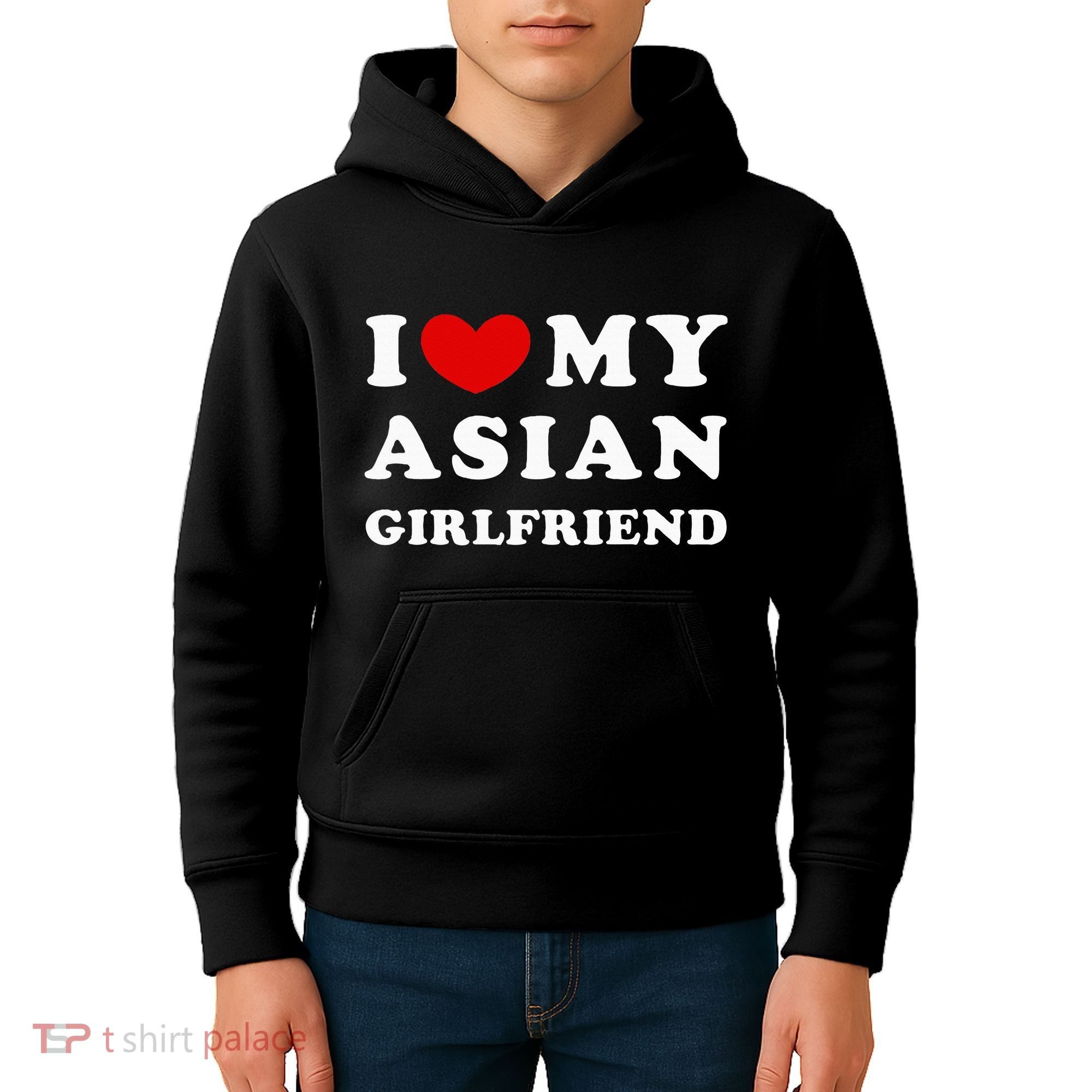 I Love My Asian Girlfriend Kids Hoodie