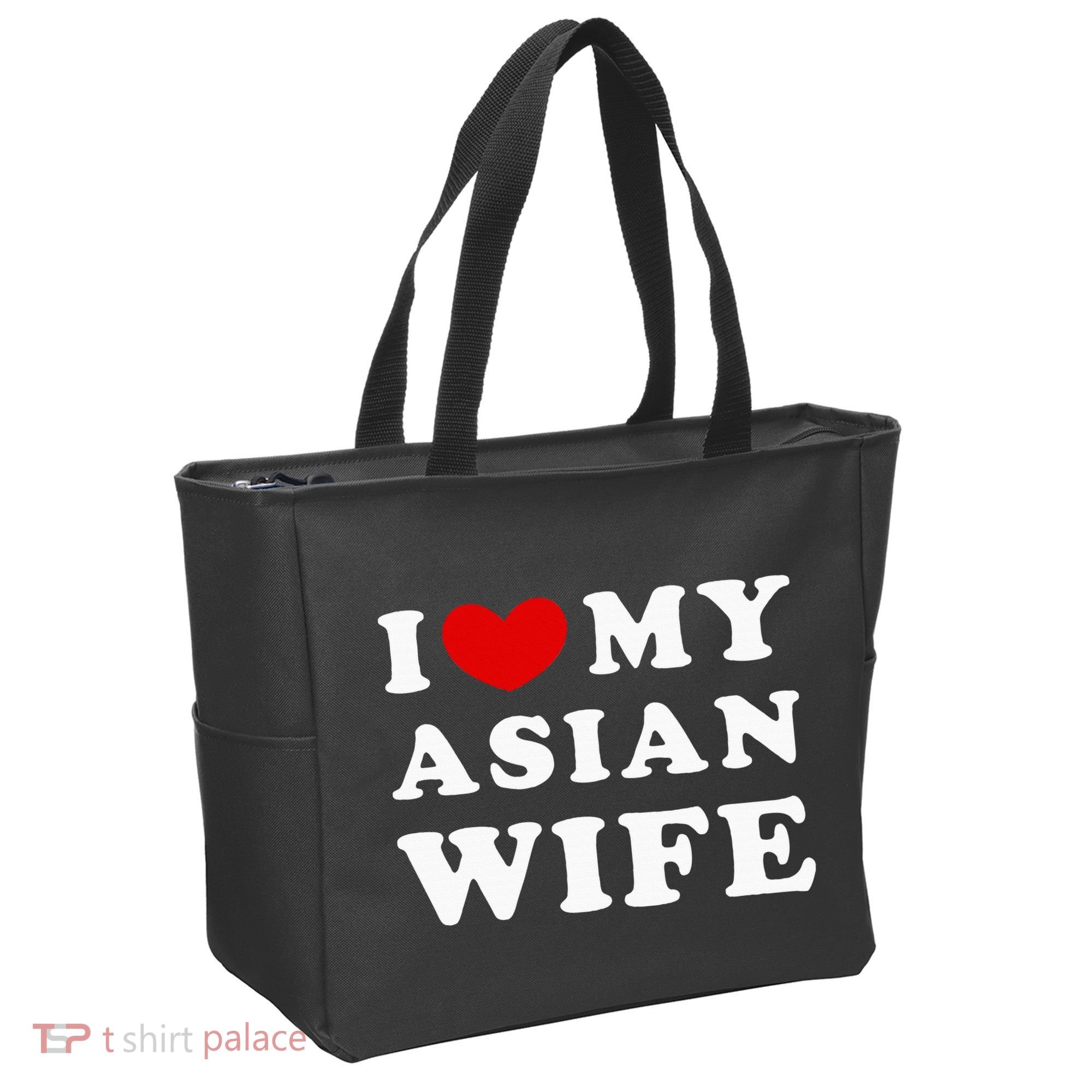 I Love My Asian Wife Tote Bag