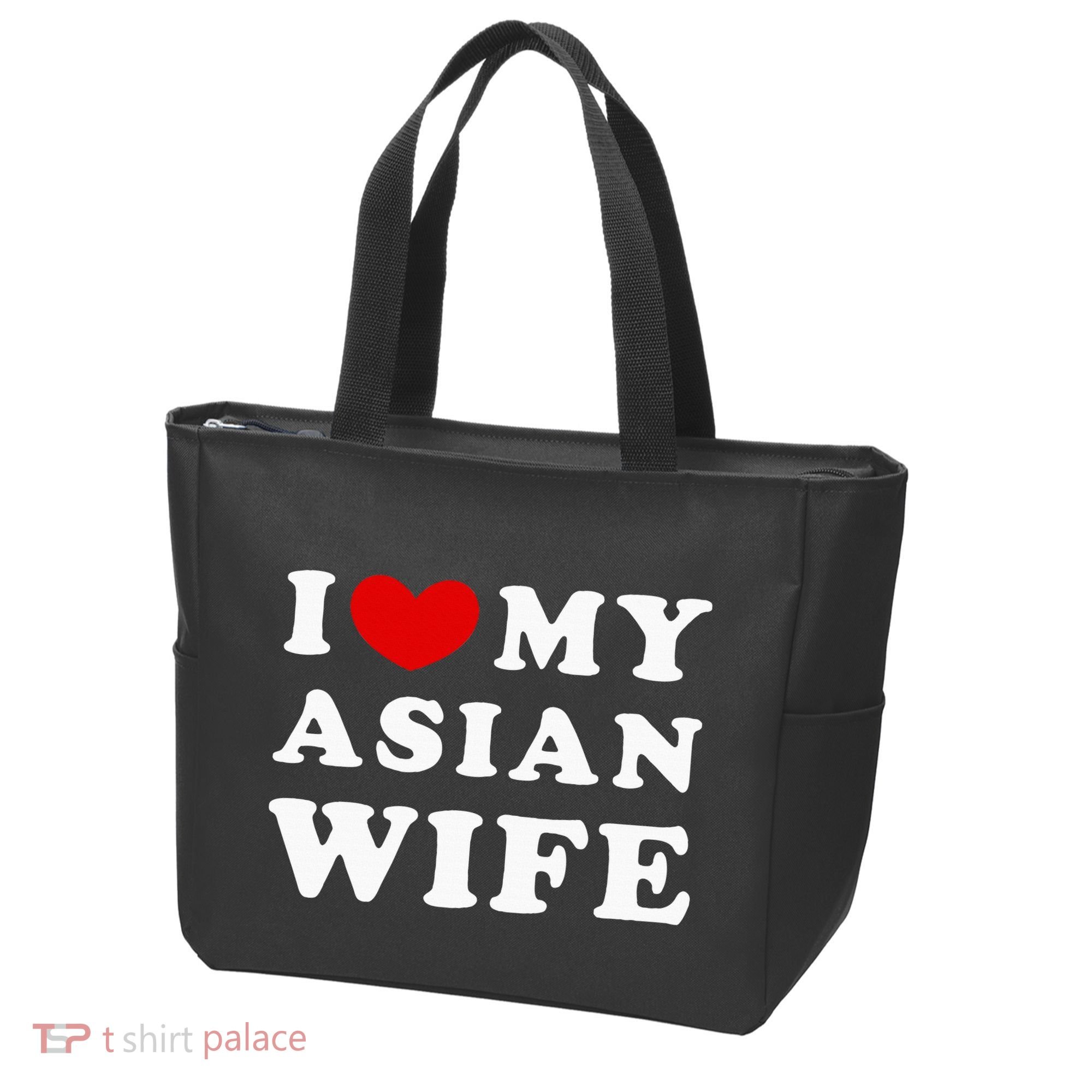I Love My Asian Wife Tote Bag