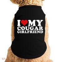 I Love My Cougar Girlfriend I Heart My Cougar Girlfriend GF Doggie Tank thumb 0