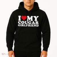 I Love My Cougar Girlfriend I Heart My Cougar Girlfriend GF Hoodie thumb 2