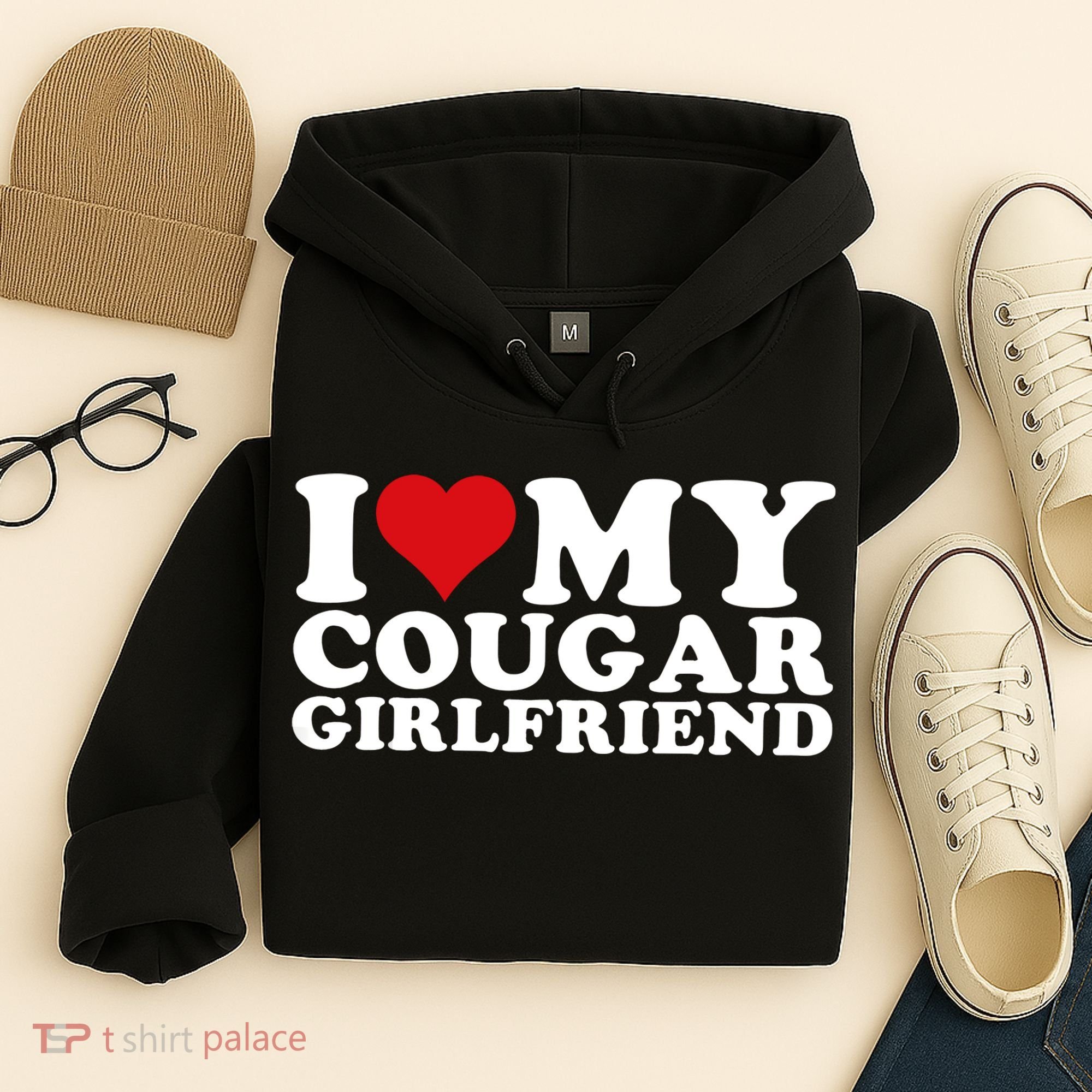 I Love My Cougar Girlfriend I Heart My Cougar Girlfriend GF Hoodie