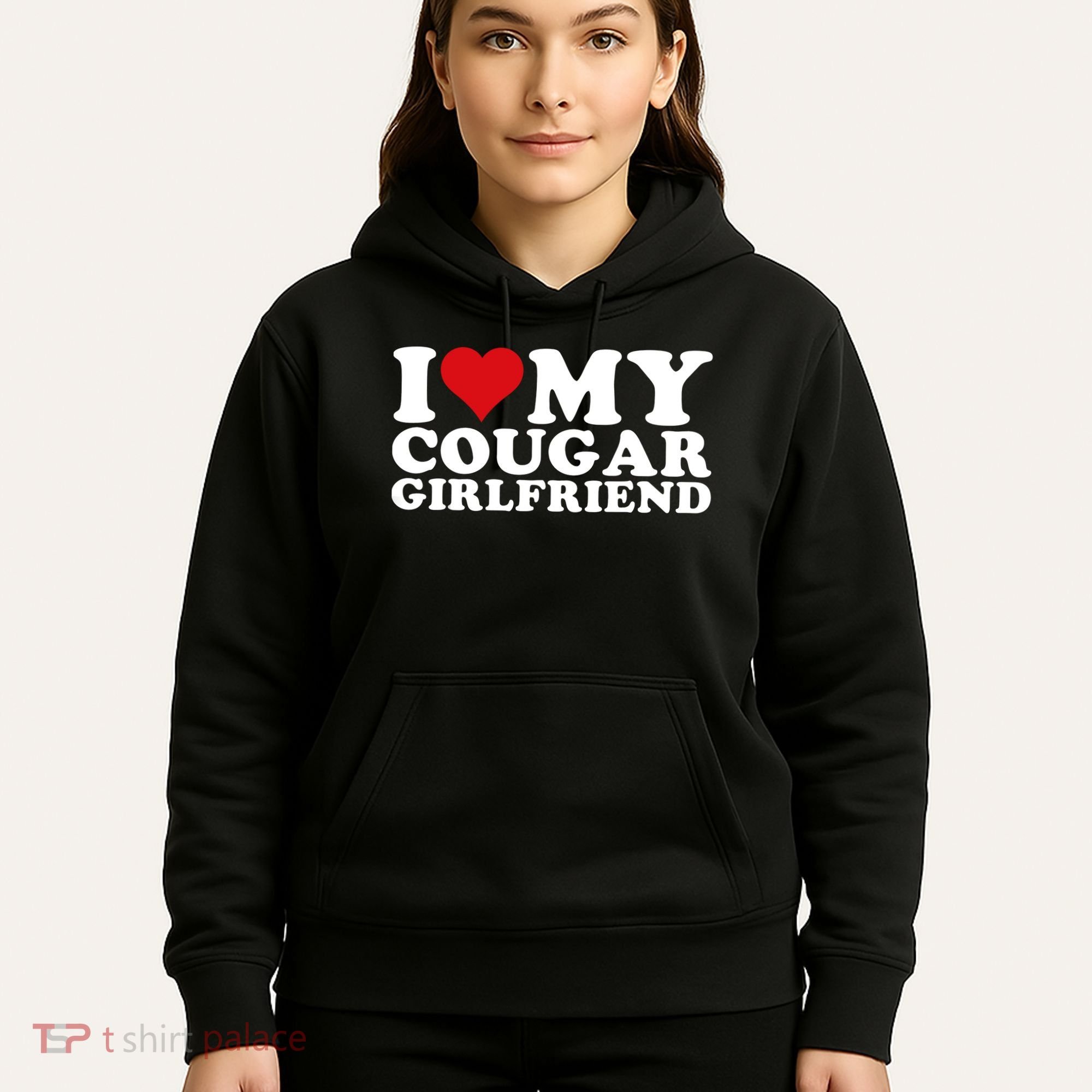 I Love My Cougar Girlfriend I Heart My Cougar Girlfriend GF Hoodie