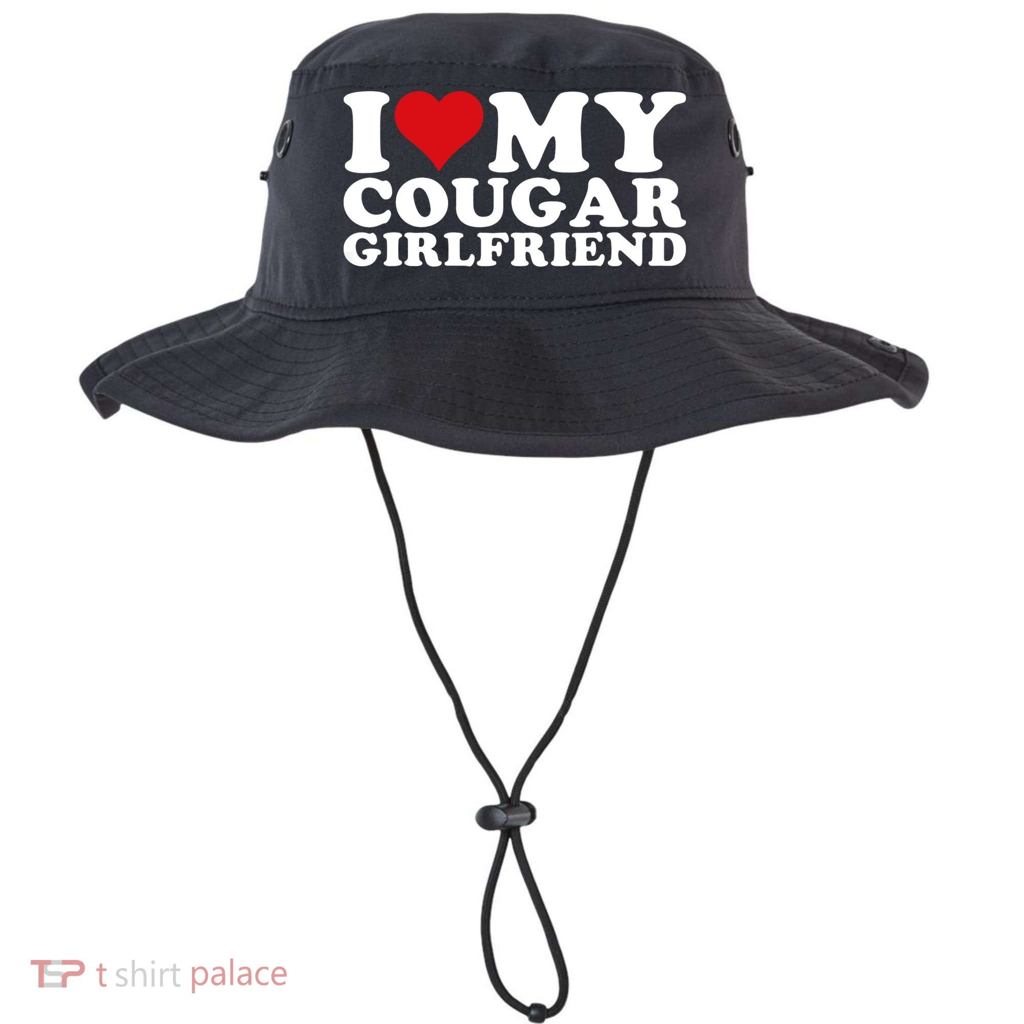 I Love My Cougar Girlfriend I Heart My Cougar Girlfriend GF Bucket Hat