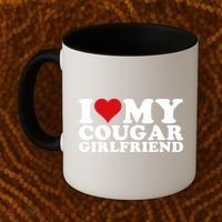 I Love My Cougar Girlfriend I Heart My Cougar Girlfriend GF Coffee Mug thumb 2