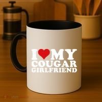 I Love My Cougar Girlfriend I Heart My Cougar Girlfriend GF Coffee Mug thumb 4