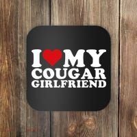 I Love My Cougar Girlfriend I Heart My Cougar Girlfriend GF Coaster thumb 0