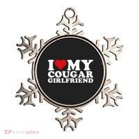 I Love My Cougar Girlfriend I Heart My Cougar Girlfriend GF Ornament thumb 0