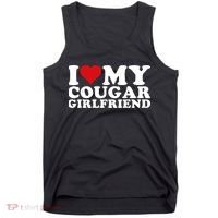 I Love My Cougar Girlfriend I Heart My Cougar Girlfriend GF Tank Top thumb 0