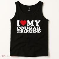 I Love My Cougar Girlfriend I Heart My Cougar Girlfriend GF Tank Top thumb 2