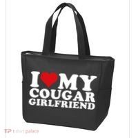 I Love My Cougar Girlfriend I Heart My Cougar Girlfriend GF Tote Bag thumb 3