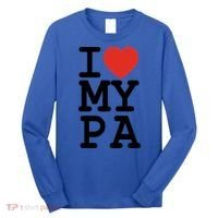 I Love My Pa Family Matching Valentines Day Gift Long Sleeve Shirt thumb 0