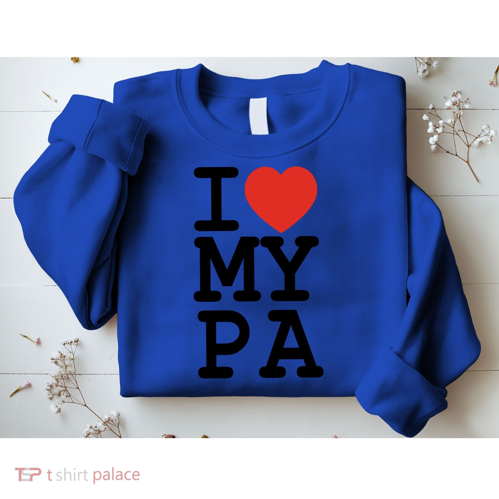 I Love My Pa Family Matching Valentines Day Gift Sweatshirt